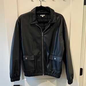 Classic Black Bomber Jacket